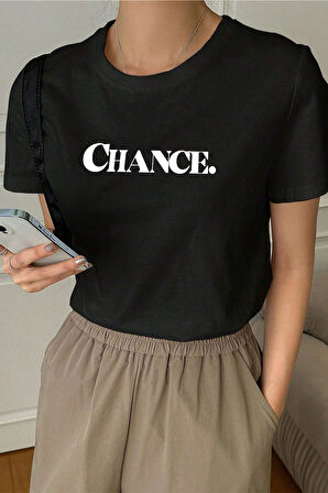 Uyguntarz Unisex Chance Baskılı Tasarım Tshirt