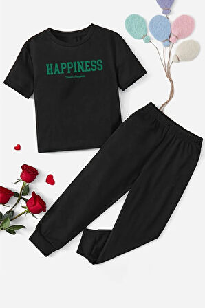 Uyguntarz Çocuk Happines Alt - Üst Eşofman Takımı