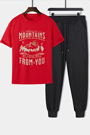 Uyguntarz Unisex  Mountains 2'li Eşofman Takımı