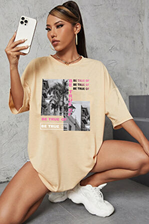 Uyguntarz Unisex Be True Of Baskılı Tasarım Tshirt