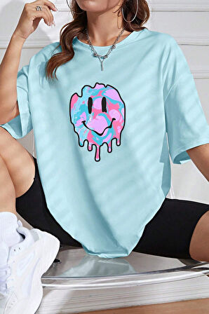 Uyguntarz Unisex Smile Baskılı Tasarım Tshirt