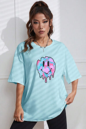 Uyguntarz Unisex Smile Baskılı Tasarım Tshirt