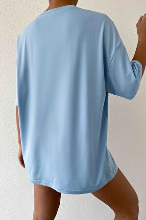 Uyguntarz Unisex California Baskılı Oversize Tshirt