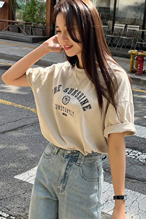 Uyguntarz Unisex The Sunshine Baskılı Tasarım Tshirt