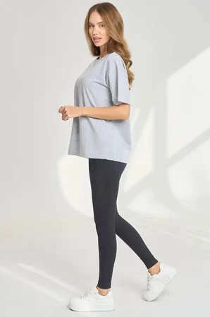 Unisex  Pamuklu Oversize Basic Tshirt