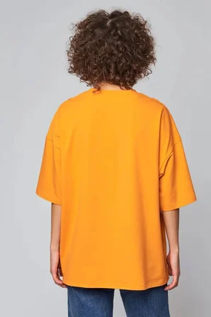 Unisex  Pamuklu Oversize Basic Tshirt