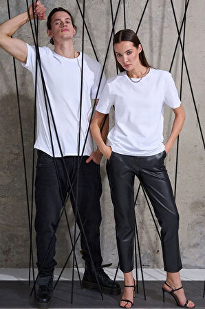 Uyguntarz Unisex  Pamuklu Oversize Basic Tshirt