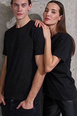 Uyguntarz Unisex  Pamuklu Oversize Basic Tshirt