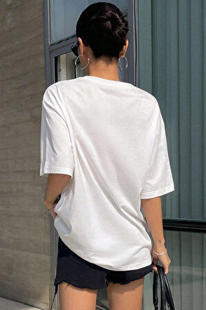 Uyguntarz Unisex Active Baskılı Oversize Tshirt