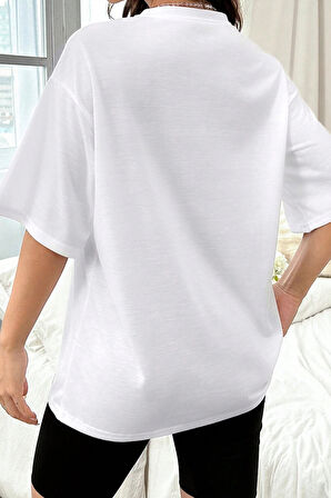 Uyguntarz Unisex Music City Baskılı Oversize Tshirt