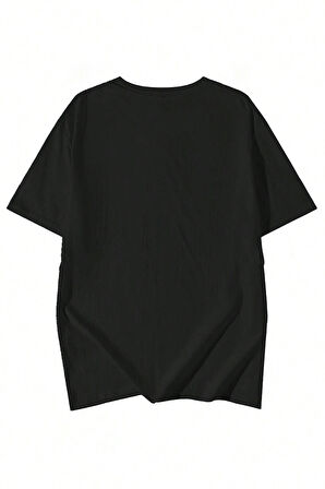 Uyguntarz Unisex Heart Beat Baskılı Oversize Tshirt