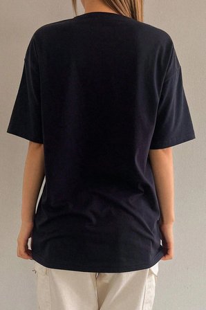 Unisex Pleasure Baskılı Oversize Tshirt