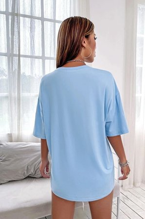 Palm Springs Baskılı Oversize Unisex T-shirt
