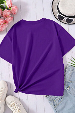 Uyguntarz Unisex Serendipity Baskılı Oversize Tshirt