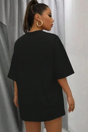 Unisex Talk is Cheap Baskılı Oversize Tshirt