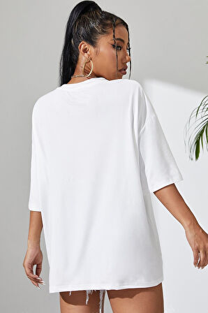 Uyguntarz Unisex Another Monday Baskılı Oversize Tshirt