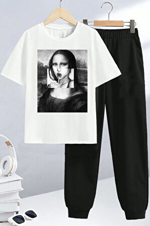 Uyguntarz Çocuk Mona Lisa Alt - Üst Eşofman Takımı