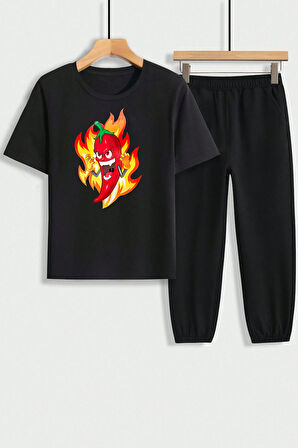 Uyguntarz Çocuk Süper Biber Alt - Üst Eşofman Takımı