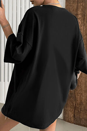 Uyguntarz Unisex Suppose Pre Baskılı Oversize Tshirt