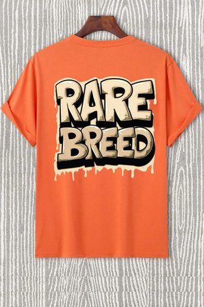 Unisex Rare Breed Baskılı Tasarım Tshirt