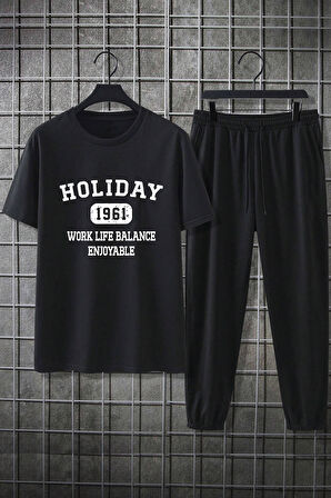 Uyguntarz Unisex Holiday 2'li Eşofman Takımı