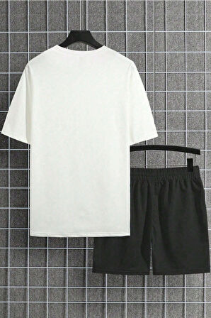 Uyguntarz Unisex California Baskılı Şort Takım