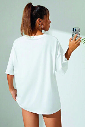 Uyguntarz Unisex Mind Life Vibes Baskılı Oversize Tshirt