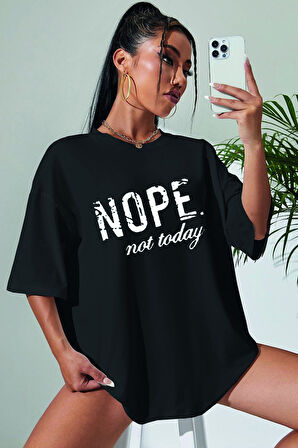 Uyguntarz Unisex Not Today Baskılı T-shirt