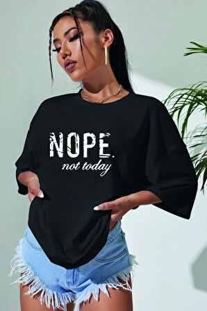 Uyguntarz Unisex Not Today Baskılı T-shirt