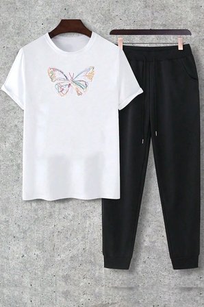 Unisex Butterfly 2'li Eşofman Takımı