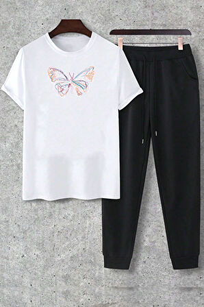 Uyguntarz Unisex Butterfly 2'li Eşofman Takımı