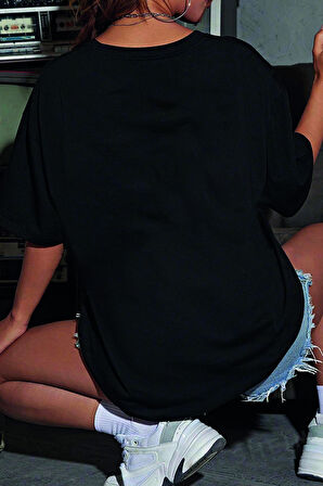Uyguntarz Unisex Pleasure Baskılı Oversize Tshirt