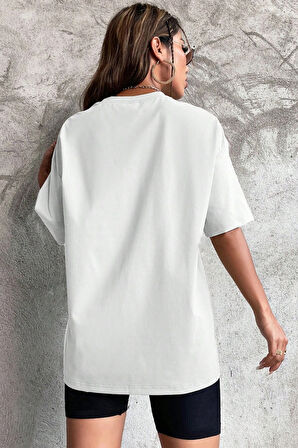 Uyguntarz Unisex His Mercies Baskılı Oversize Tshirt