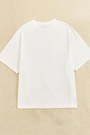 Unisex New York Baskılı Oversize Tshirt