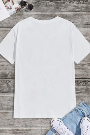 Erkek Boğa Silüet Baskılı Oversize Tshirt