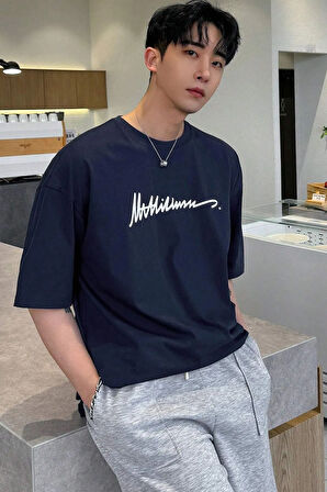 Uyguntarz Erkek Baskılı Oversize Tshirt