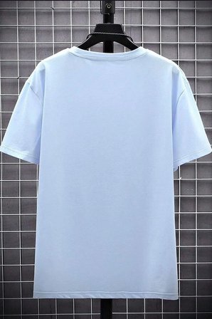 Erkek Belive in Yourself Baskılı Oversize Tshirt