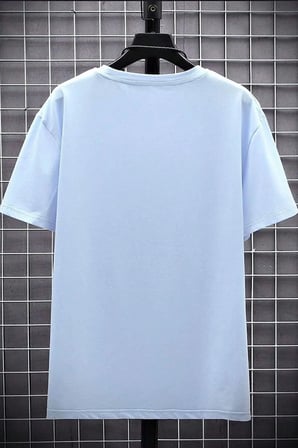 Erkek Belive in Yourself Baskılı Oversize Tshirt