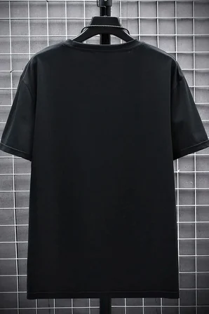 Erkek Belive in Yourself Baskılı Oversize Tshirt