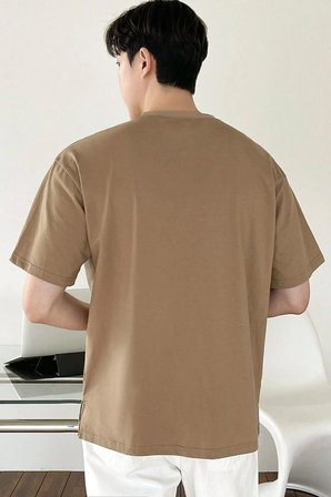 Erkek New York Baskılı Oversize Tshirt