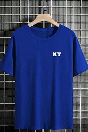 Erkek Ny Baskılı Oversize Tshirt