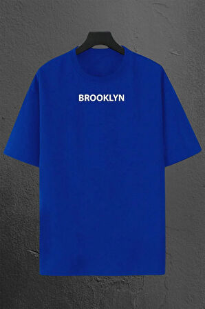 Brooklyn Baskılı Unisex Oversize 3'lü T-shirt Paketi