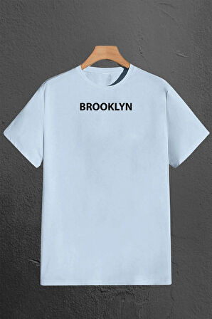 Brooklyn Baskılı Unisex Oversize 3'lü T-shirt Paketi