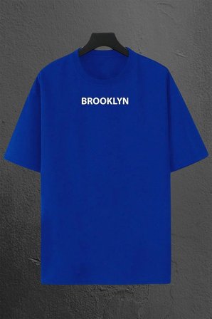 Brooklyn Baskılı Unisex Oversize 3'lü T-shirt Paketi