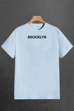 Brooklyn Baskılı Unisex Oversize 3'lü T-shirt Paketi