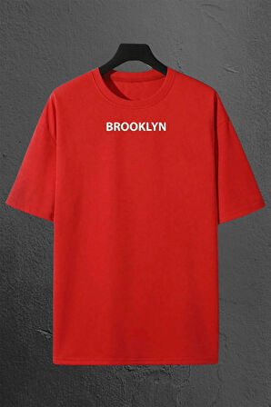 Brooklyn Baskılı Unisex Oversize 3'lü T-shirt Paketi