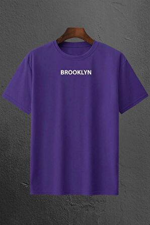 Brooklyn Baskılı Unisex Oversize 3'lü T-shirt Paketi