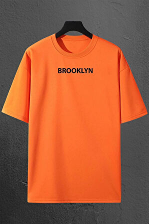 Brooklyn Baskılı Unisex Oversize 3'lü T-shirt Paketi