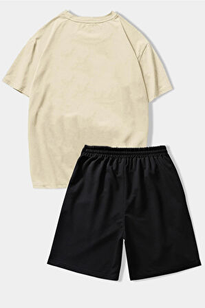 Unisex Sunshine Baskılı Şort Takım