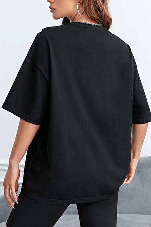 Uyguntarz Unisex Special Agent Baskılı Oversize Tshirt